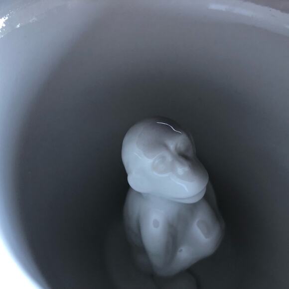 Creature Cups Set Of Two Red Coffee Tea Mugs 3D Monkey 3D Elephant - Picture 5 of 8